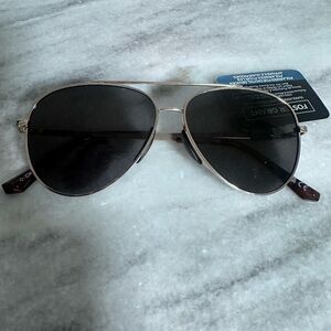 Foster Grant Silver Aviator Sunglasses